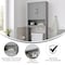Flash Furniture Vega Over the Toilet Storage Cabinet Organizer w/2 Magnetic Closure Doors, Adjustable Cabinet Shelf FS-VEGA-BATH-1-GY-GG - alternate 6